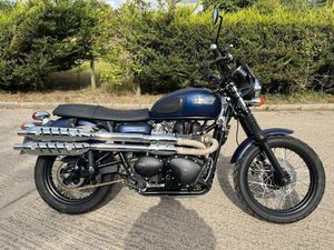 2015 15 TRIUMPH BONNEVILLE SCRAMBLER 865 BLUE CLASSIC 8K MILES TWIN ENDURO