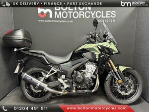 HONDA CB500X HONDA X ADVENTURE MOTORCYCLE GREEN LOW MILES 471 CC