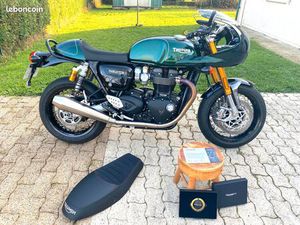 TRIUMPH THRUXTON 1200 RS FINAL EDITION + TÊTE DE FOURCHE CAFE RACER + SELLE BIPLACE TRIUMPH