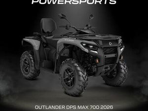 OUTLANDER MAX 700 DPS T 2026 MODEL - CAN-AM MAIN DEALER - RESERVE NOW!