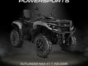 OUTLANDER MAX XT 700 T 2026 MODEL - CAN-AM MAIN DEALER - RESERVE NOW!