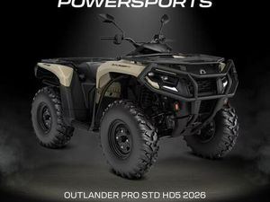 OUTLANDER PRO STD HD5 2026 - CAN-AM MAIN DEALER - RESERVE NOW!
