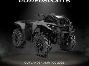 OUTLANDER XMR 700 2026 MODEL - CAN-AM MAIN DEALER - RESERVE NOW!