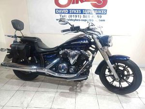 YAMAHA XVS950 MIDNIGHT STAR 09-REG ONLY 15295 MILES WITH EXTRAS £3999.OTR