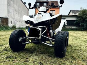 ATV QUAD WEIß-SCHWARZ, FAHRBEREIT