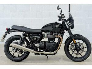 2023 TRIUMPH SPEED TWIN 900, BEAUTIFUL GLOSS BLACK AND CHROME PIPES