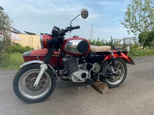 MZ TS 250/1 GESPANN + GROßES TEILEKONVOLUT