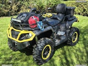 QUAD CAN AM 1000 OUTLANDER XXC ABS 4X4 2X4 AMORTISSEURS FOX DA ATTELAGE POIGNÉES CHAUFFANTES SCHNORKEL ECT ECT ... ECHANGE POSSIBLE MOTO HARLEY VOITURE CAMION