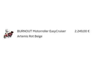 VERKAUFE EINEN RETROROLLER VON BURNOUT EASY CRUISER
