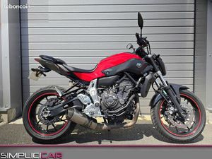 YAMAHA MT 07 47.5 CH ABS BRIDÉE A2 CT OK ECHAPPEMENT YOSHIMURA GARANTIE 12 MOIS