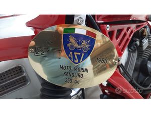 MOTO MORINI TARGA ORO ASI 350 CANGURO D&APOS;EPOCA