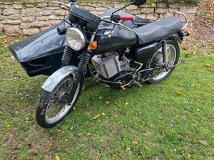 MZ ETZ 250 MIT SEITENWAGEN ORIGINAL DDR UNVERBASTELT ORDENTLICH E