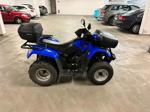 KYMCO MXU 50 REVERSE ATV QUAD BLAU MIT TOPCASE