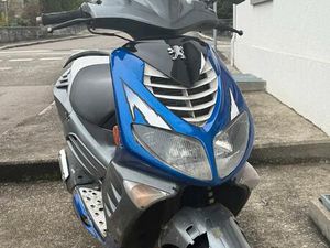 PEUGEOT ROLLER BLAU-SILBER, FAHRBEREIT