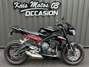 TRIUMPH STREET TRIPLE 675 R 2018 675 CM3 | MOTO ROADSTER | 5 485 KM | NOIR | 03300 CREUZIER LE VIEUX