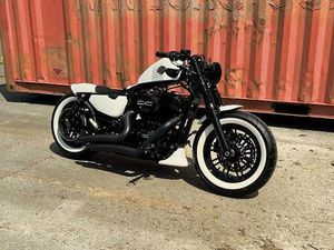 ② HARLEY 1200 FORTY EIGHT BLANCHE BOBBER NEUVE ONE OF ONE !