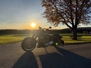 HARLEY-DAVIDSON FAT BOY FLFBS M8 114 - J&H AUSPUFFANLAGE STREETFIGHTER SCHWARZ