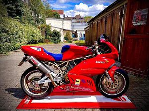DUCATI SUPERSPORT MOTORRAD ROT/BLAU - SPORTBIKE
