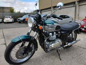 2001 Y TRIUMPH BONNEVILLE 865 SILVER GREEN8K MILES CLASSIC RETRO