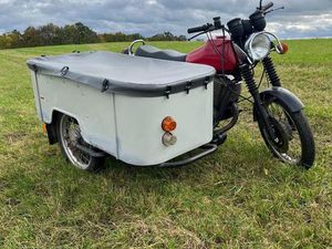 MOTORRAD MZ ETZ 250 GESPANN LASTENSEITENWAGEN BEIWAGEN TAUSCH