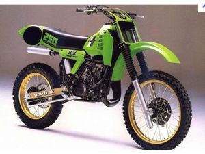KAWASAKI KX250 C1 BJ. 1983 MIT STRASSENZULASSUNG CLASSIC ENDURO
