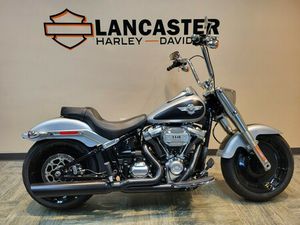 2020 HARLEY-DAVIDSON FAT BOY 114 BRILLIANT SILVER DENIM & BLACK DENIM FLFBS