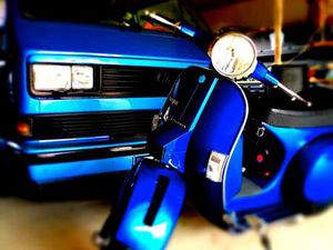 VESPA PX 80 MIT 150 CCM EINGETRAGEN.