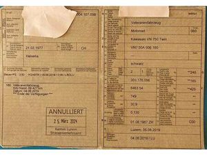 KAWASAKI VN 750 CANTON LUCERNE -