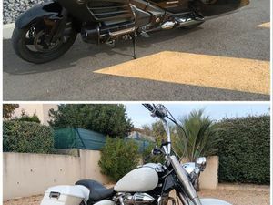 ÉCHANGE HONDA GOLDWING BAGGER ET YAMAHA 1600 XV CONTRE HONDA GOLDWING DCT