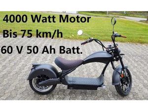 E-ROLLER MOTORROLLER E-CHOPPER MH3 NEUES MODELL 4000W 75 KM/H L3E