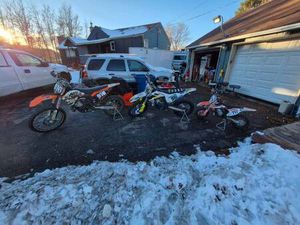 I HAVE THREE DIRT BIKES FOR SALE