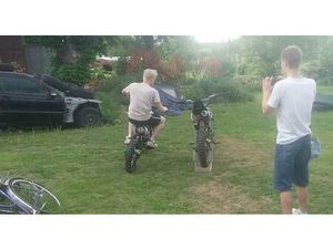 DIRTBIKE PITBIKE CROSS 125 CC 4TAKT 4 GANG 17/14 ZOLL