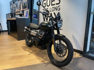 TRIUMPH STREET SCRAMBLER 900 1ERE MAIN 9100KMS SEPTEMBRE 2022 BRIDABLE A2