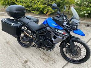 2015 65 TRIUMPH TIGER 800 XCX BLUE FULL LUGGAGE ABS ENDURO ADVENTURE TOURER