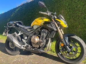 HONDA CB 500F GELB MIT HEIZGRIFFEN