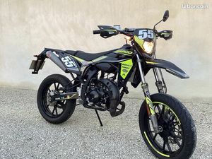 SHERCO 50 CC SM-R SILVER D’ORIGINE ET BRIDÉ + CONTRÔLE TECHNIQUE VIERGE