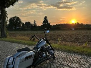 HARLEY-DAVIDSON FAT BOY S UMBAU MIT KOFFER CUSTOM
