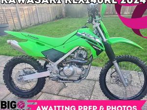 KAWASAKI KLX 140 RL - ONLY 23 HOURS - AFTERMARKET EXHAUST, HANDLEBARS & CARB KIT