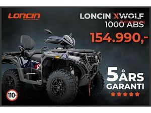 LONCIN XWOLF 1000 - ABS-110KM/T-4X4-5 ÅRS GARANT-VINSJ-HENGERFE