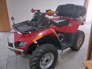 QUAD CAN AM OUTLANDER BOMBARDIER 500 MIT SCHNEESCHILD+SEILWINDE