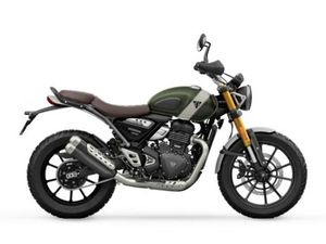 2024 TRIUMPH SCRAMBLER 400 X MATTE KHAKI GREEN / FUSION WHITE