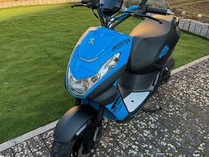 PEUGEOT STREETZONE MOTORROLLER 45KM/H ROLLER, BLAU, 49 CCM