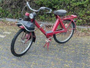 VELOSOLEX MOPED ROT - BASTLEROBJEKT MIT PAPIEREN