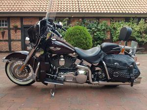 HARLEY DAVIDSON FLSTNL DELUXE MIT KESS TECH FISHTAIL ANLAGE