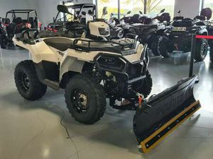 POLARIS SPORTSMAN 570 4X4 EPS LOF MIT SCHNEESCHILD WIT