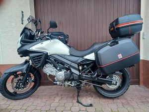 SUZUKI DL 650 V-STROM BJ 2013 WEISS/SCHWARZ, BESTZUSTAND