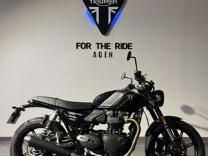 TRIUMPH SPEED TWIN 900 2025 900 CM3 | MOTO ROUTIÈRE | 1 280 KM | NOIR | 47550 BOE