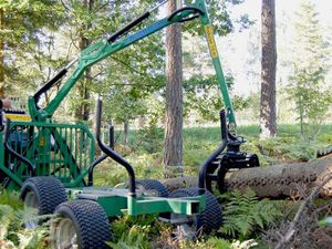 PRZYCZEPA LEŚNA ATV KELLFRI 2T Z HDS 3,6M – 9KM, CHWYTAK NIEPORĘT