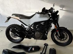 HUSQVARNA SVARTPILEN 401 (MIT VITPILEN + SVARTPILEN VERKLEIDUNG)