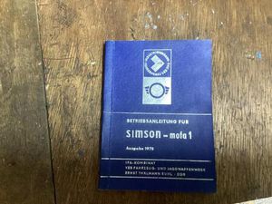 SIMSON BETRIEBSANLEITUNG MOFA SL/1